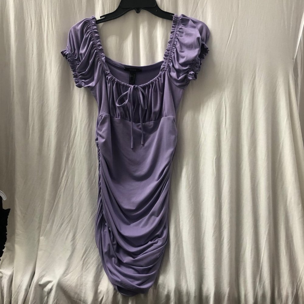 Publik medium purple ruched dress